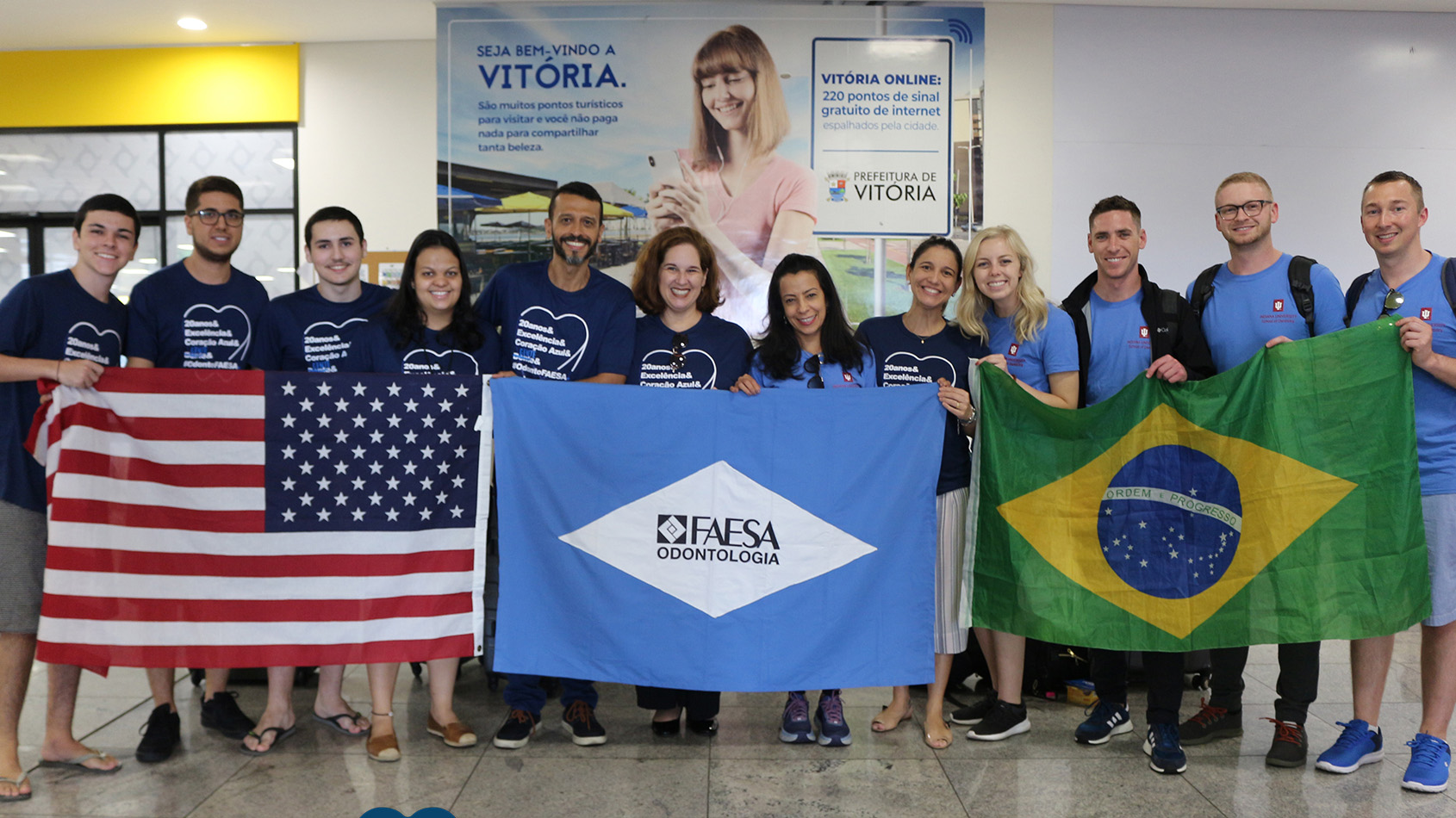 IUSD students and their Brazilian hosts